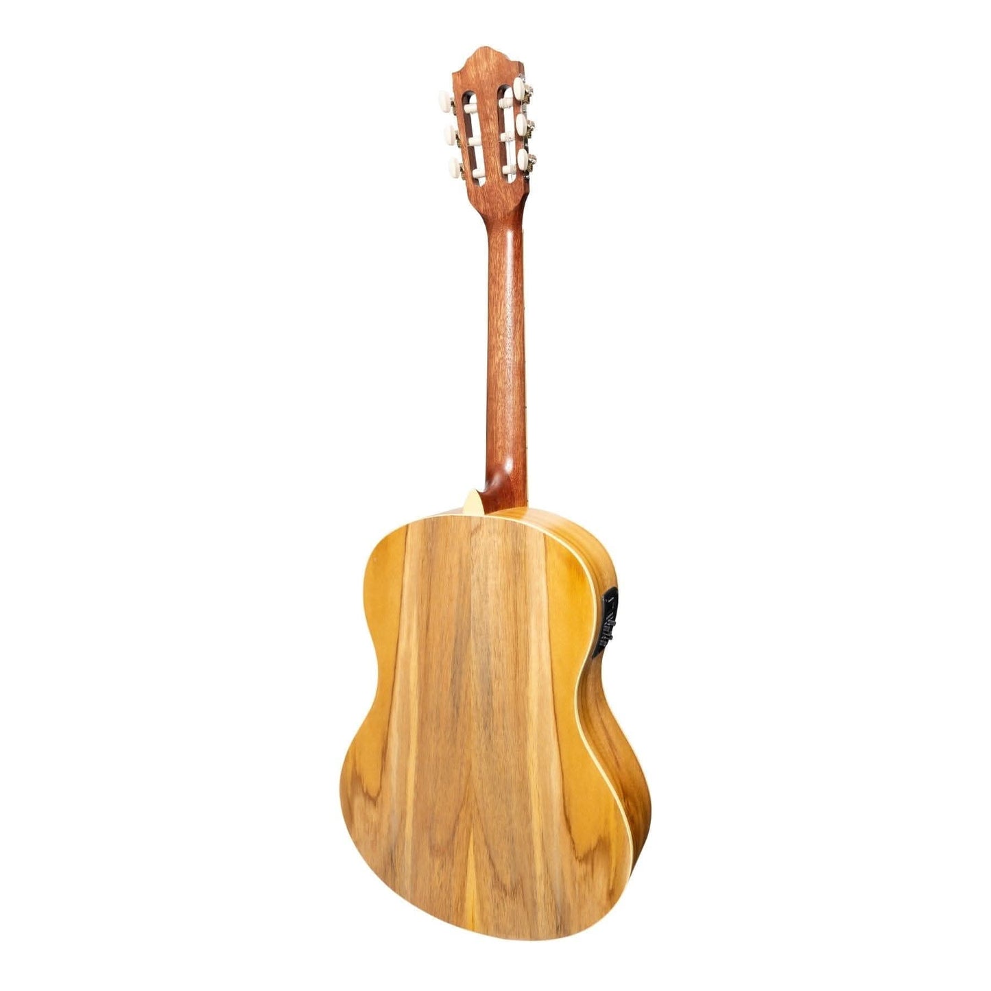 Martinez 'Slim Jim' Full Size Electric Classical Guitar Pack with Pickup/Tuner (Jati-Teakwood) - GIG Guitars