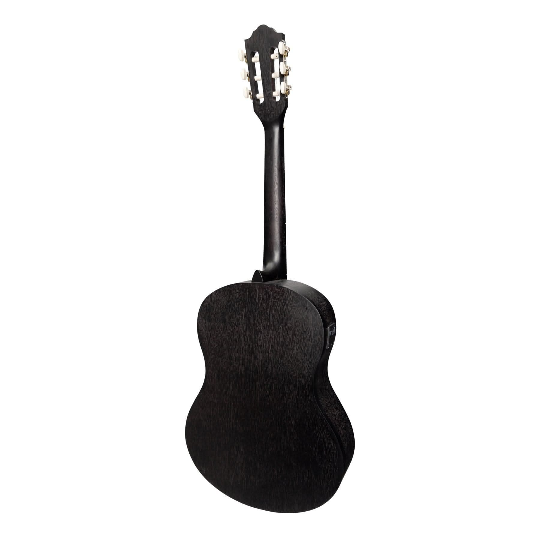 Martinez 'Slim Jim' Full Size Student Classical Guitar Pack with Built In Tuner (Black) - GIG Guitars