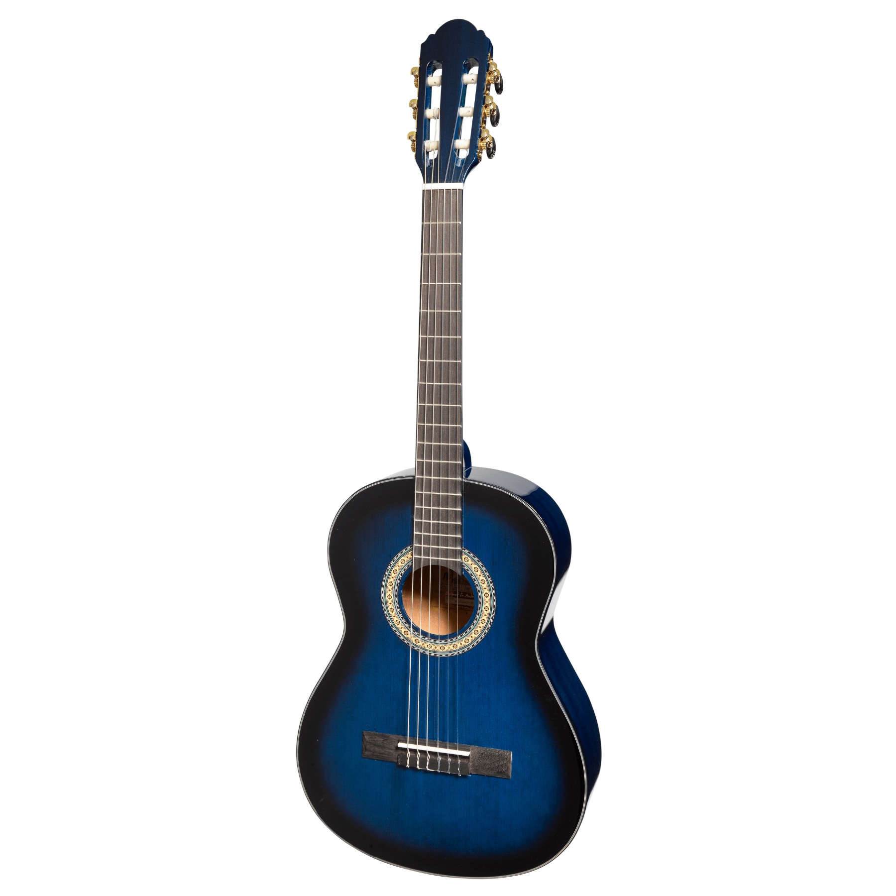 Martinez 'Slim Jim' G-Series 3/4 Size Classical Guitar with Built-in Tuner (Blue-Gloss) - GIG Guitars