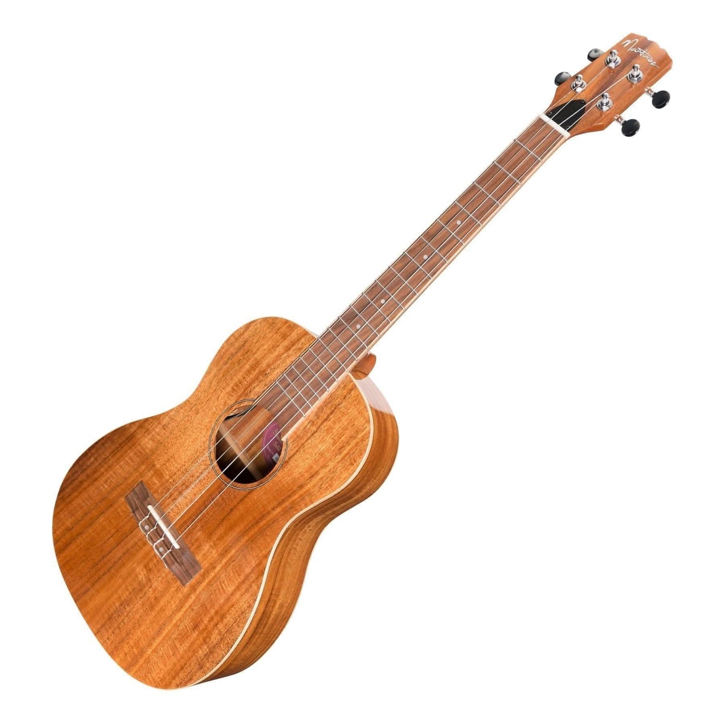 Martinez 'Southern Belle 8 Series' Koa Solid Top Electric Baritone Ukulele with Hard Case (Natural Gloss) - GIG Guitars