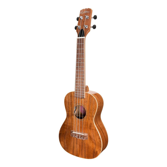 Martinez 'Southern Belle 8 Series' Koa Solid Top Electric Concert Ukulele with Hard Case (Natural Gloss) - GIG Guitars