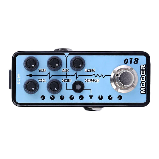 Mooer 'Custom 100 018' Digital Micro Preamp Guitar Effects Pedal - GIG Guitars