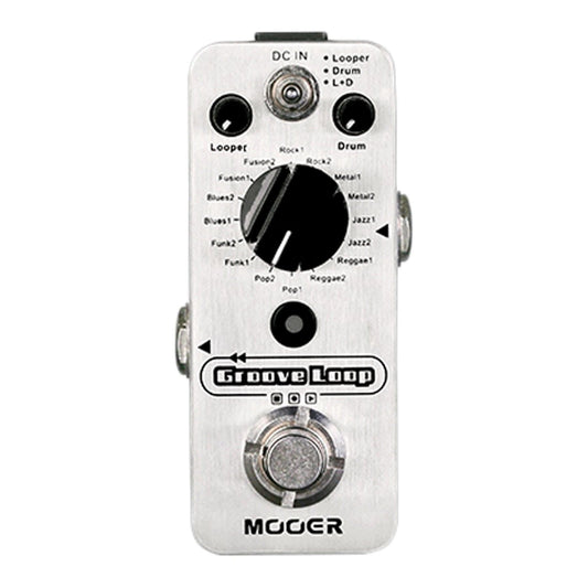 Mooer 'Groove Loop' Drum Machine & Looper Micro Guitar Effects Pedal - GIG Guitars