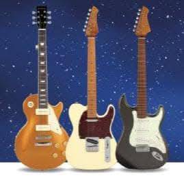 Northstar S-Style Electric Guitar Vintage White Northstar Electric Guitars