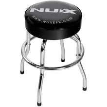 NU-X Branded Bar Stool in Chrome with Black Padded Top NU-X Products 1