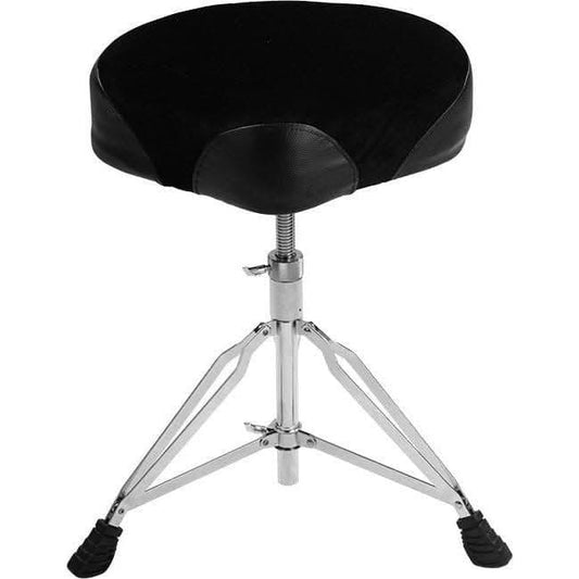 NU-X Double Braced Motostyle Drum Throne in Black - GIG Guitars