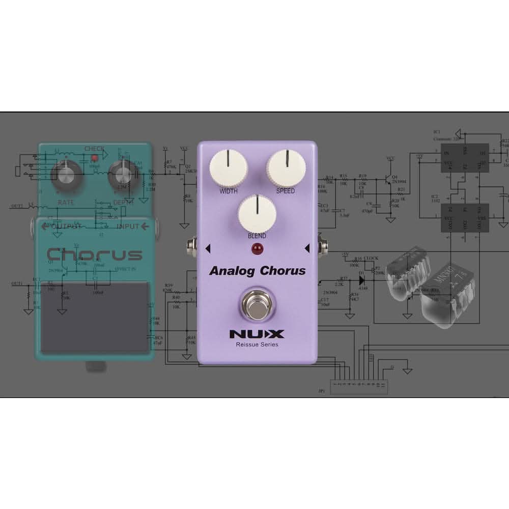 NU-X Reissue Series Analog Chorus Effects Pedal NU-X Products Effects Pedals