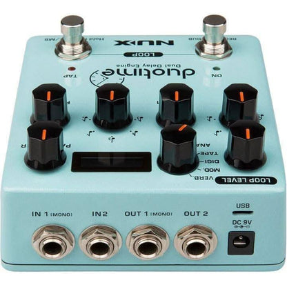 NU-X Verdugo Series Duotime Dual Delay Engine Effects Pedal - GIG Guitars