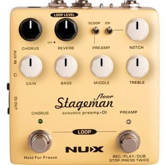 NU-X Verdugo Series Stageman Floor Acoustic Preamp & DI