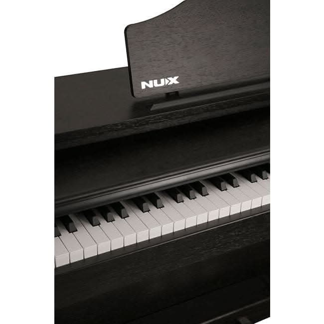 NU-X WK520 Upright 88-Key Digital Piano with Slide-Top in Dark Wood Finish NU-X Products Electric Piano
