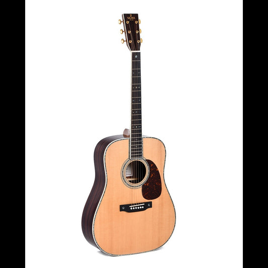 Sigma DT‑42 – Solid Sitka Spruce Top Dreadnought Acoustic Guitar