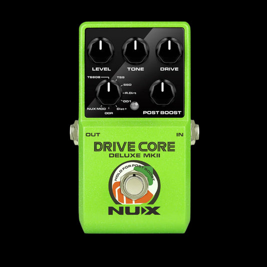 NUX Drive Core Deluxe MKII Overdrive Pedal – 8 Analog Tones