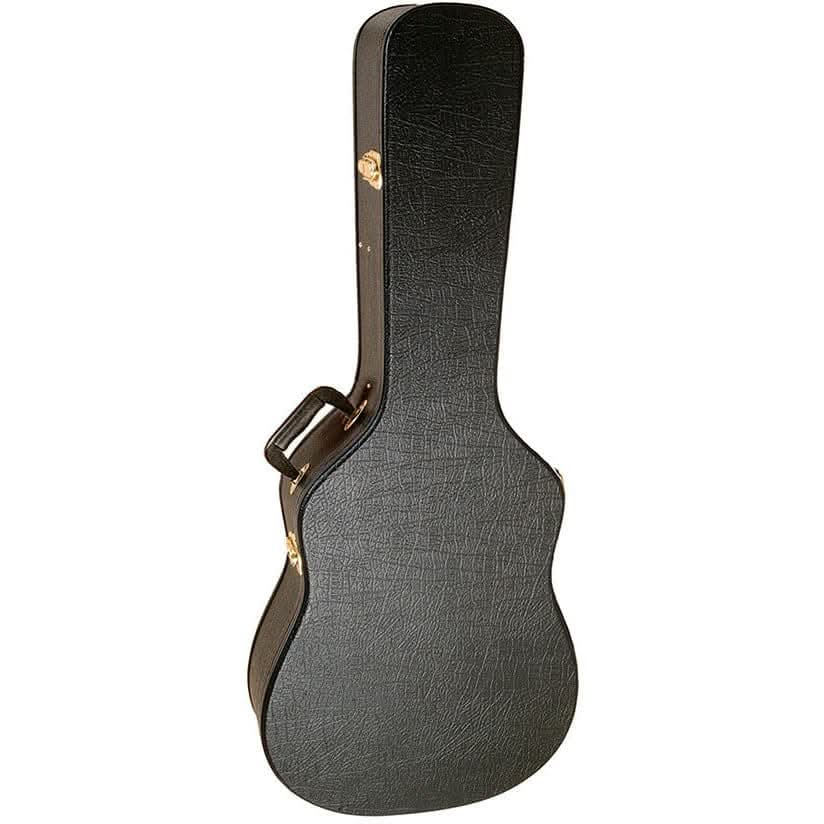 On Stage Hardshell Acoustic Guitar Case in Black On Stage Hard Cases