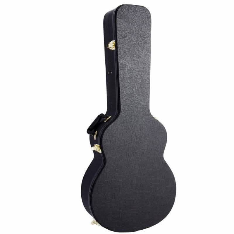 On Stage Hardshell Jumbo Acoustic Guitar Case in Black On Stage Hard Cases