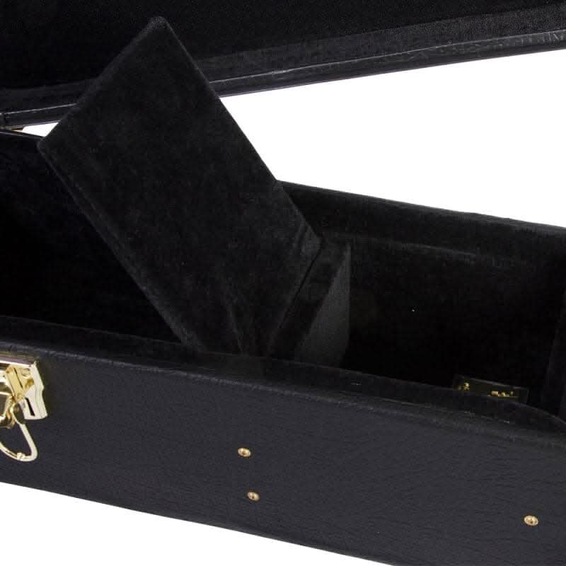 On Stage Hardshell Jumbo Acoustic Guitar Case in Black On Stage Hard Cases