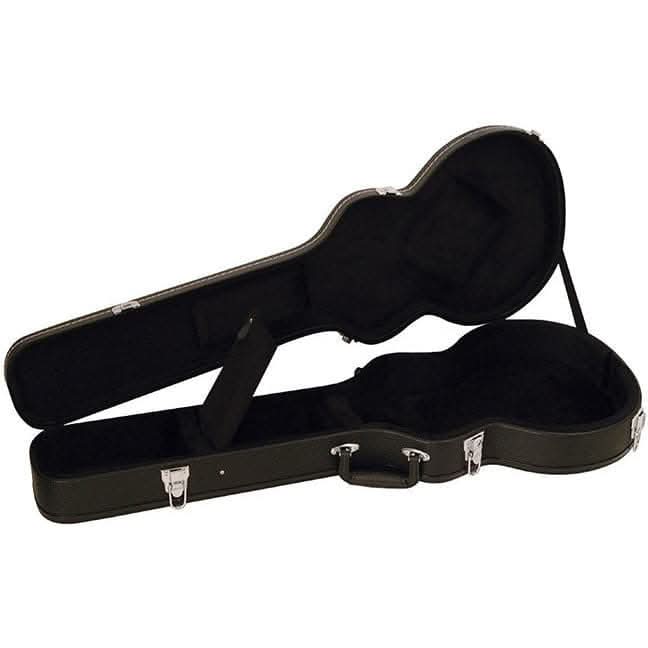 On Stage Shaped LP Style Guitar Hardcase in Black On Stage Hard Cases