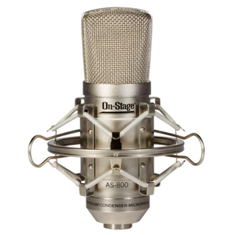 On Stage AS800 Platinum Series Large-Diaphragm Condenser Microphone with Case On Stage Wired Micrpohone