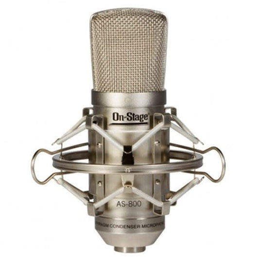 On Stage AS800 Platinum Series Large-Diaphragm Condenser Microphone with Case On Stage Wired Micrpohone