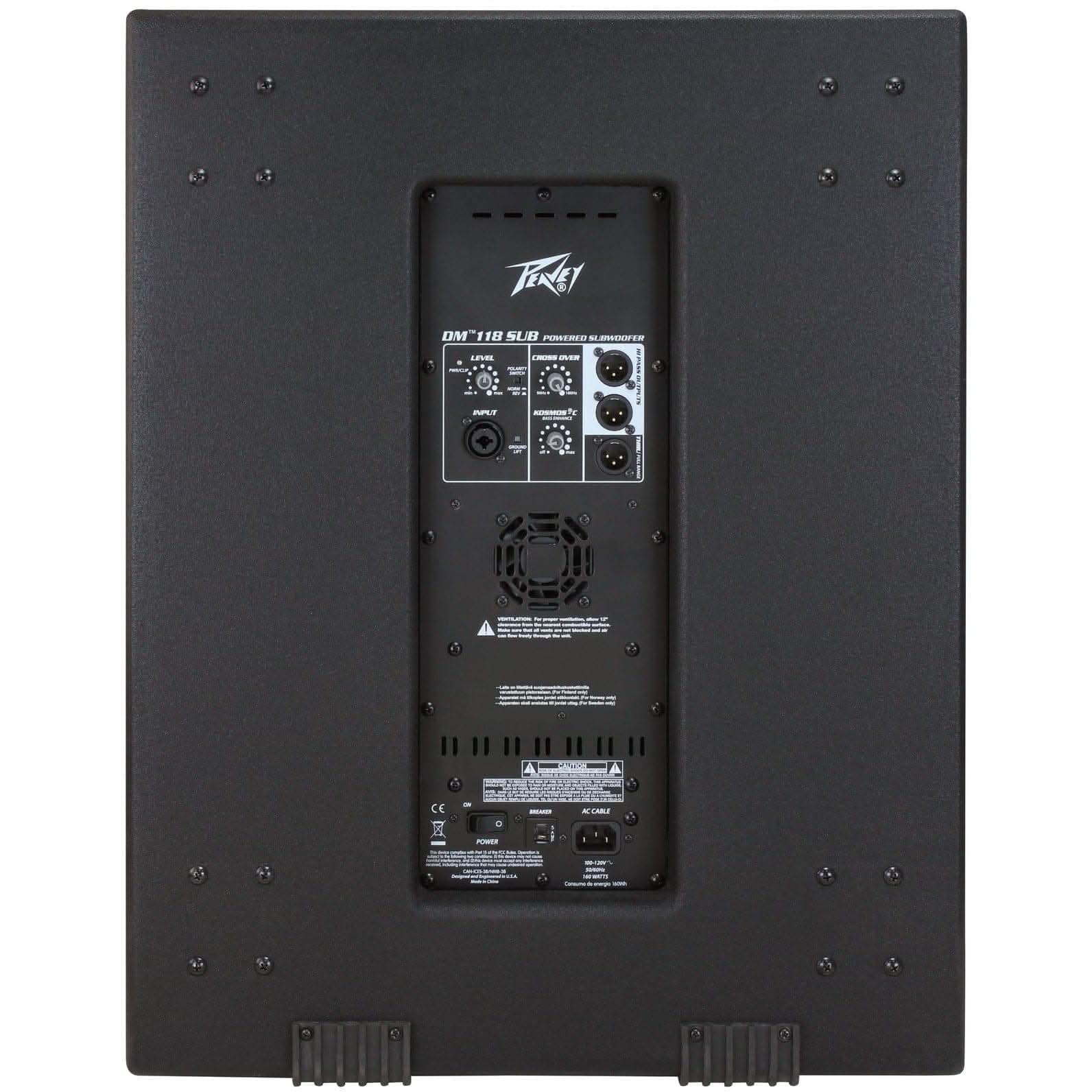 Peavey Dark Matter Series "DM-118 SUB" Powered 800W, 18" PA Subwoofer - GIG Guitars