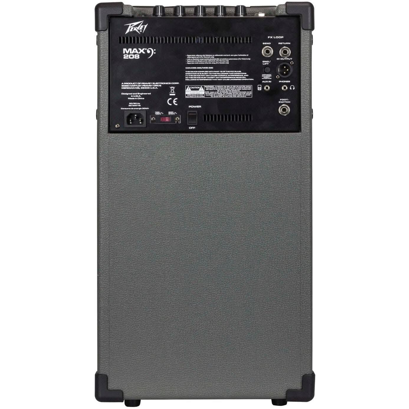 Peavey MAX Series "MAX208" Bass Amp Combo 200-Watt 2x8" - GIG Guitars