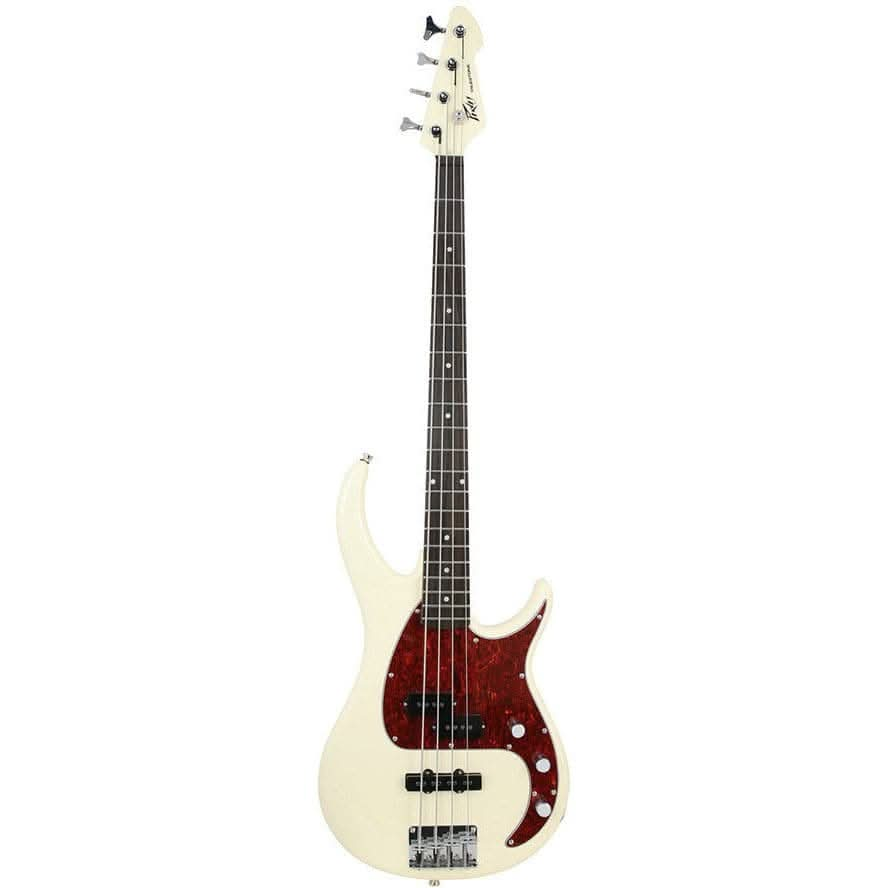 Peavey Milestone Series 4 String Bass Guitar in Ivory - GIG Guitars