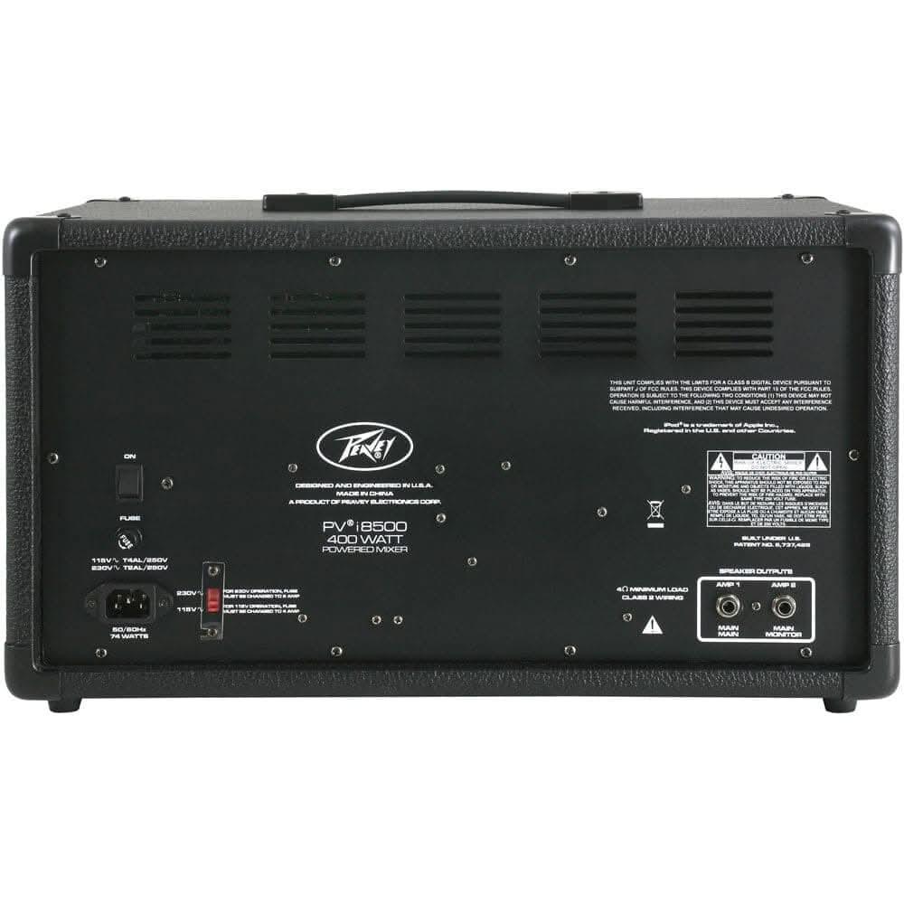 Peavey PVi Series 400-Watt, 8-Channel Mixer Amplifier with SD Card/USB MP3/Bluetooth Player - GIG Guitars