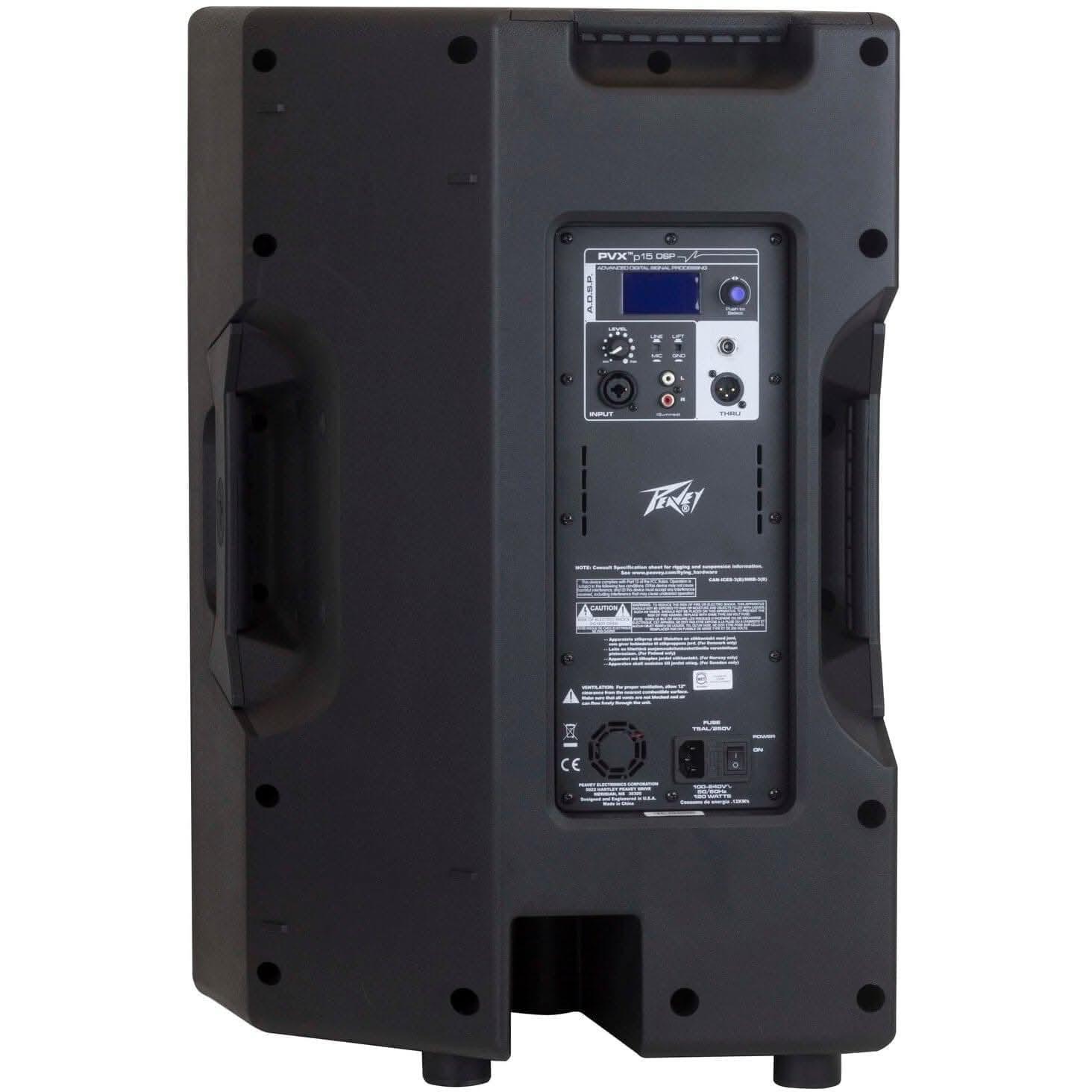 Peavey PVX Series "PVXp-15DSP" Powered 830W, Bi-Amped, 15" Loudspeaker with DSP - GIG Guitars