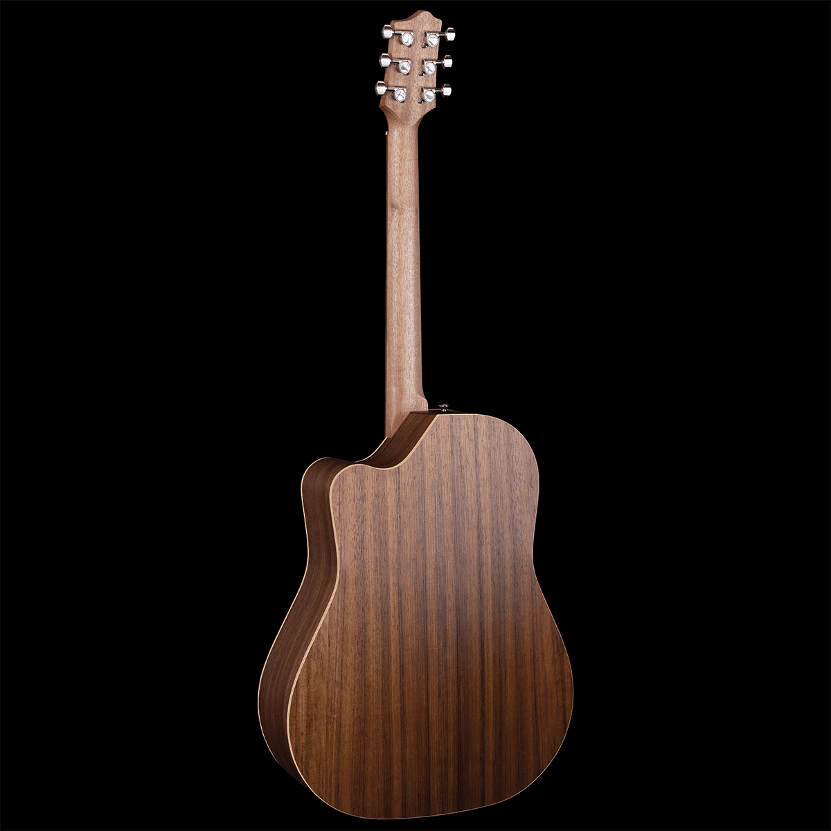 Pratley Premier Dreadnought Cutaway All Solid Blackwood Vintage Black Burst Top Electric - GIG Guitars