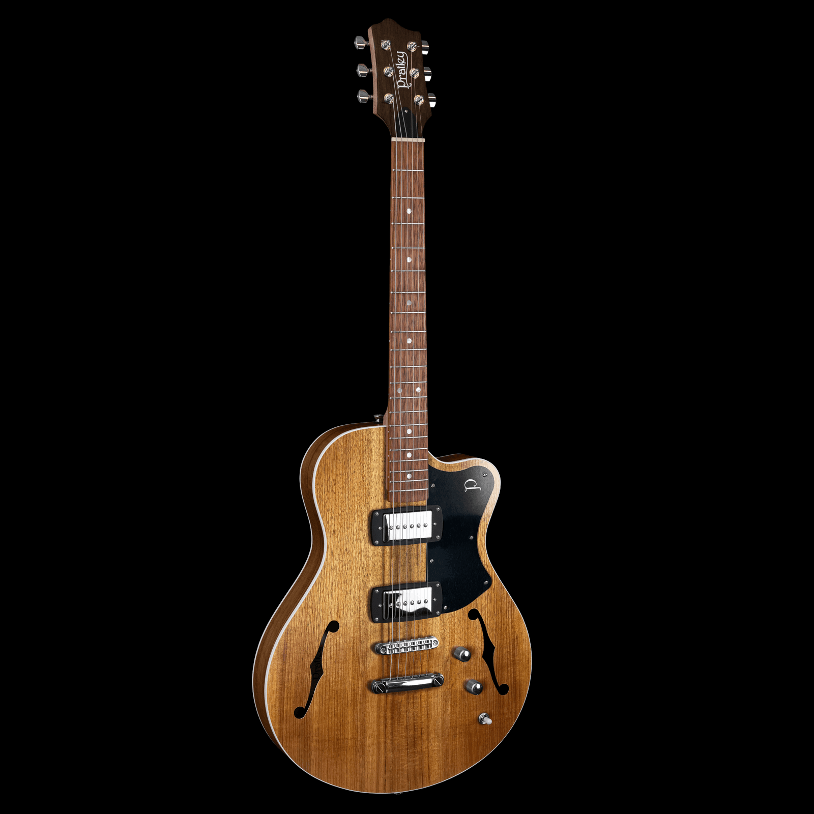 Pratley Electric Semi-Hollow Blackwood Single Cut SD Phat Cat P90 Set - GIG Guitars