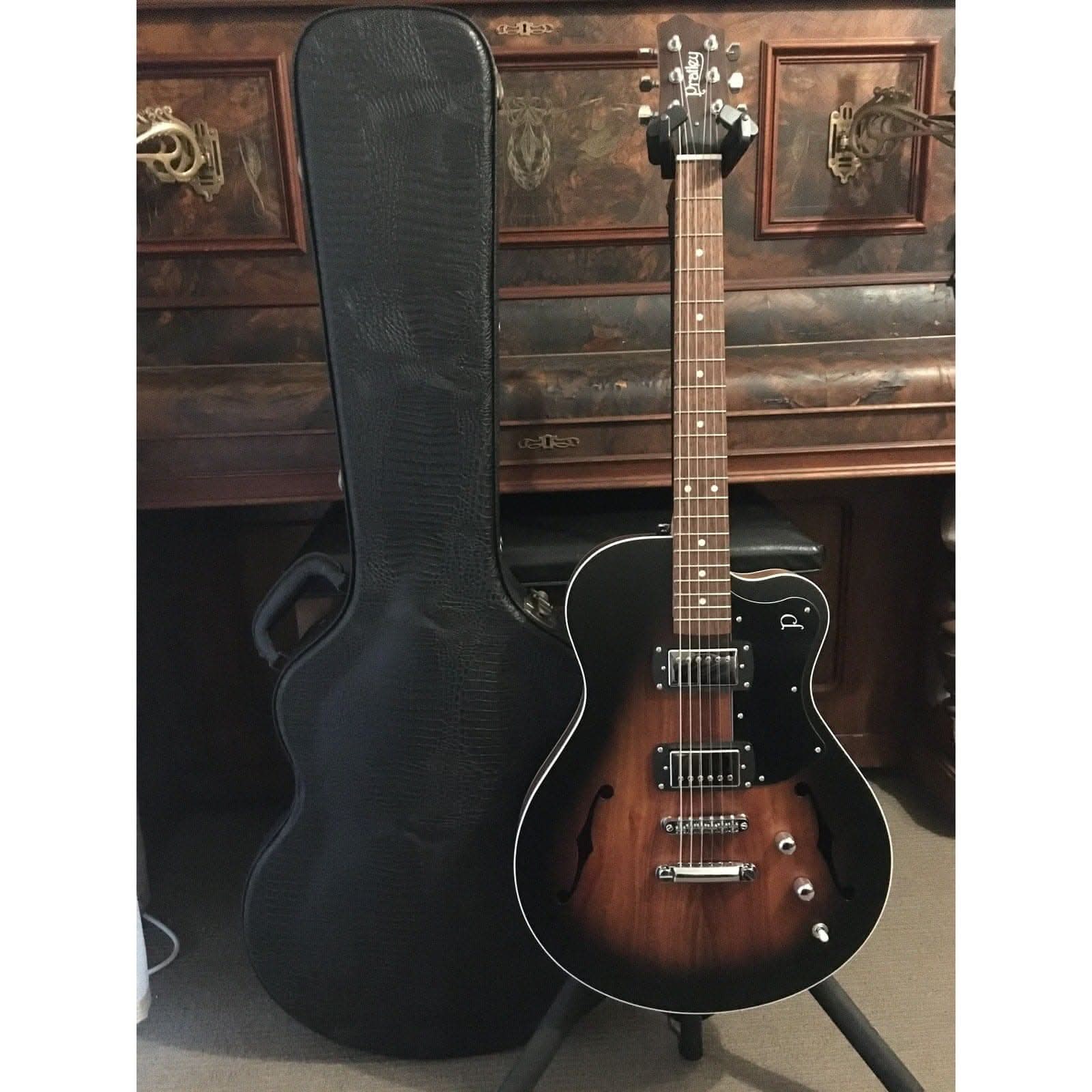 Pratley SH22 Semi-Hollow Vintage Burst Seth Lover Humbuckers Pratley Guitars Semi-Hollow Guitars