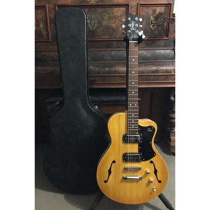 Pratley SH90 Semi-Hollow Vintage Yellow Phat Cat P90 Set Pratley Guitars Semi-Hollow Guitars