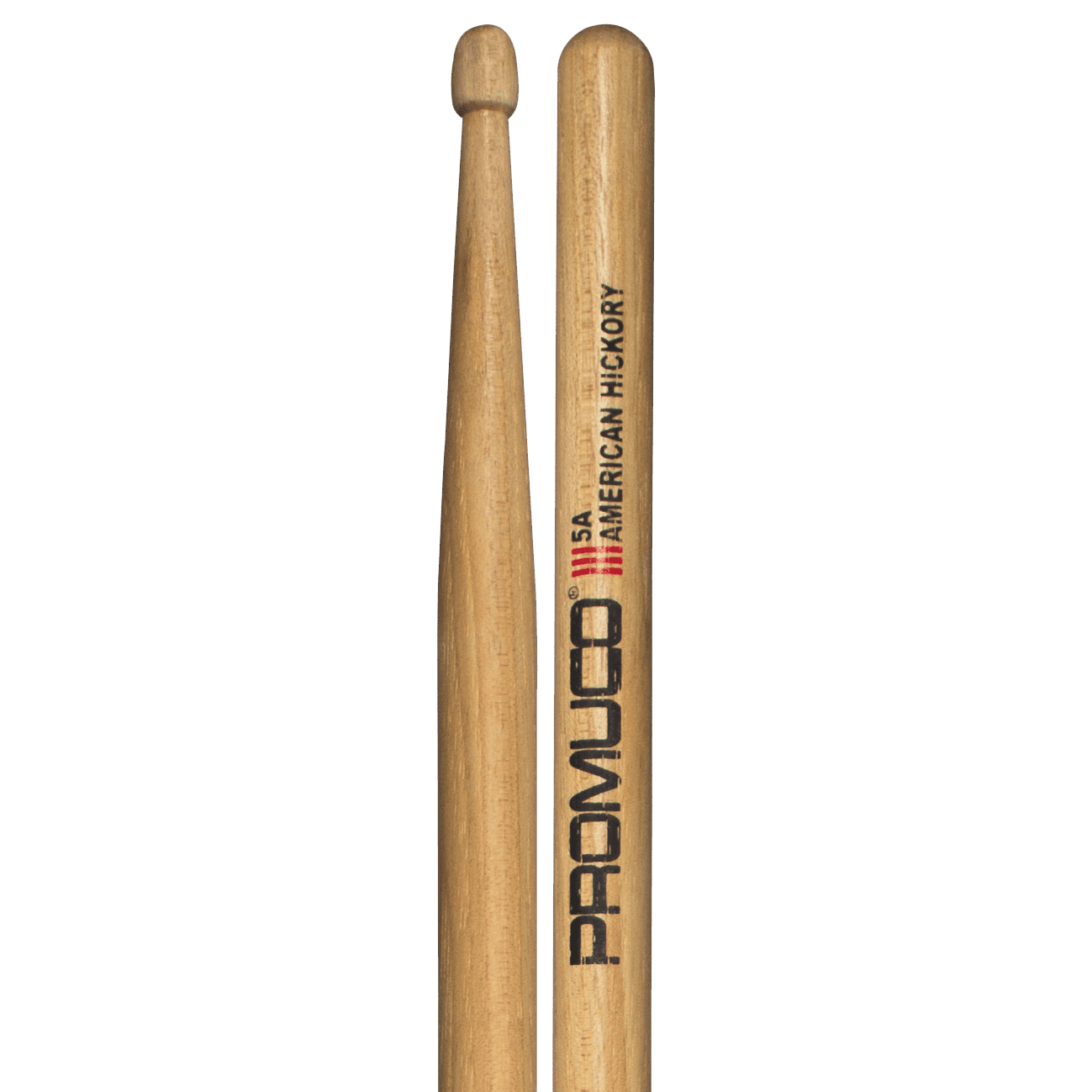 Promuco 18015A American Hickory 5A Wood Tip Promuco Drum Sticks
