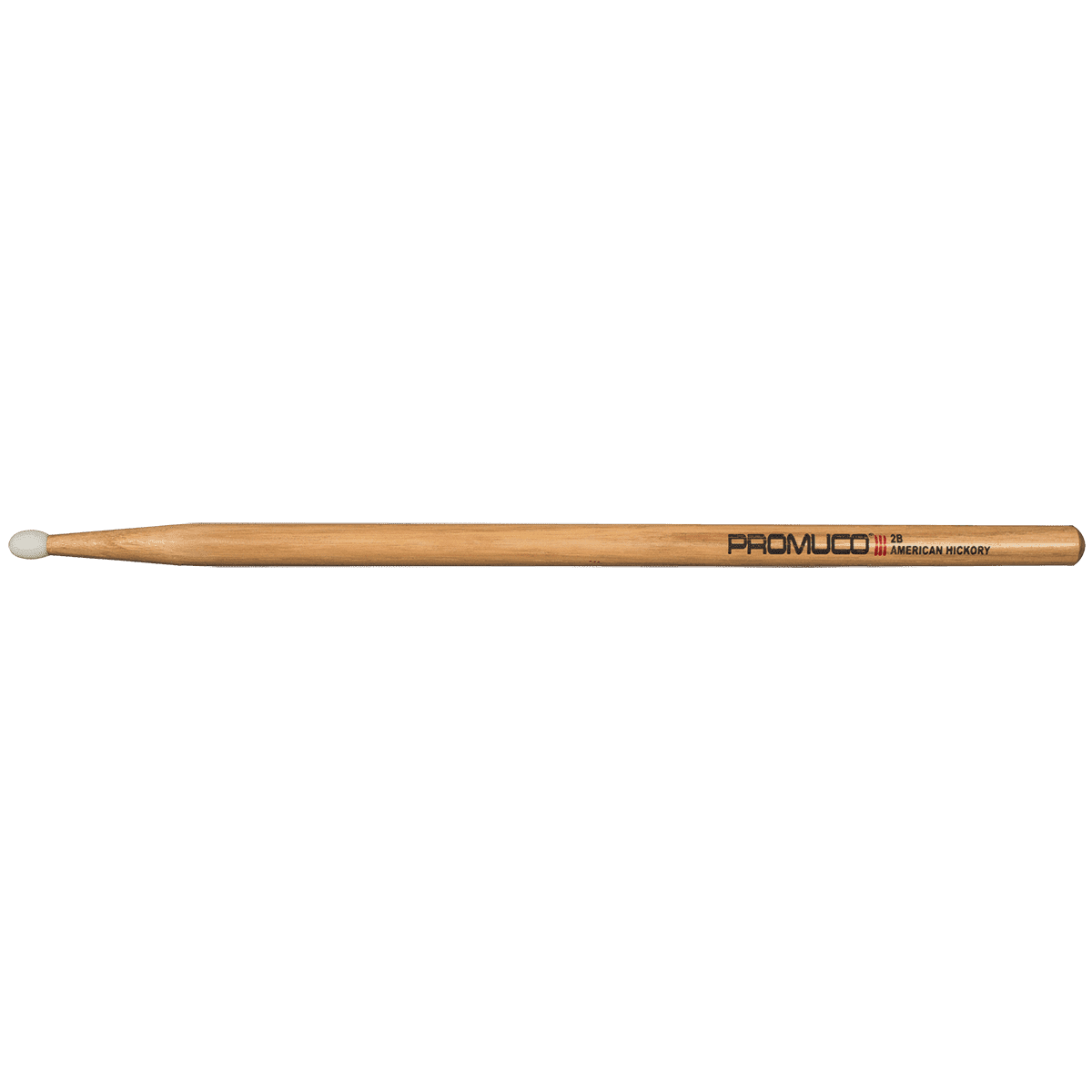 Promuco 1801N2B American Hickory 2B Nylon Tip Promuco Drum Sticks