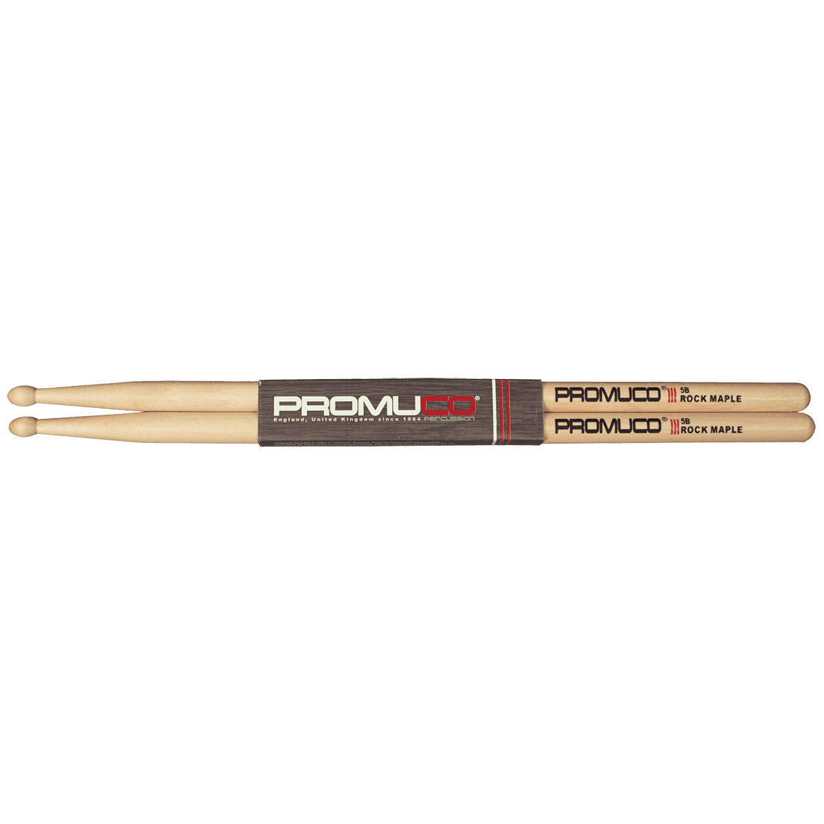 Promuco 18025B Rock Maple 5B Wood Tip Promuco Drum Sticks