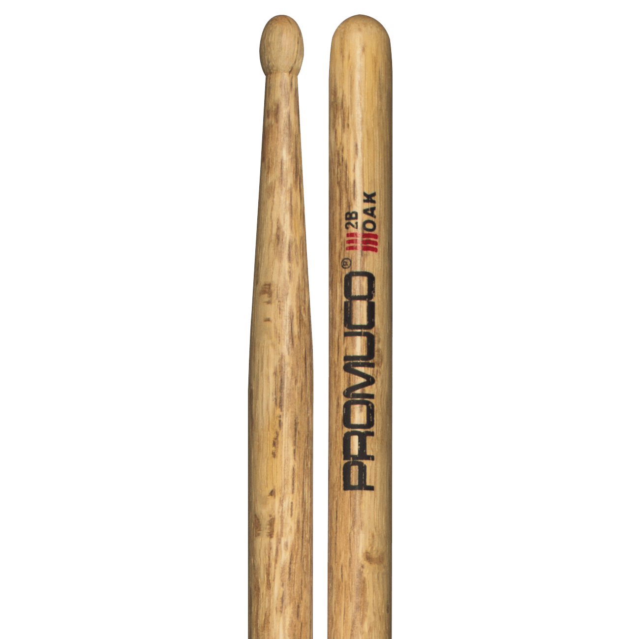 Promuco 18032B Oak 2B Wood Tip Promuco Drum Sticks