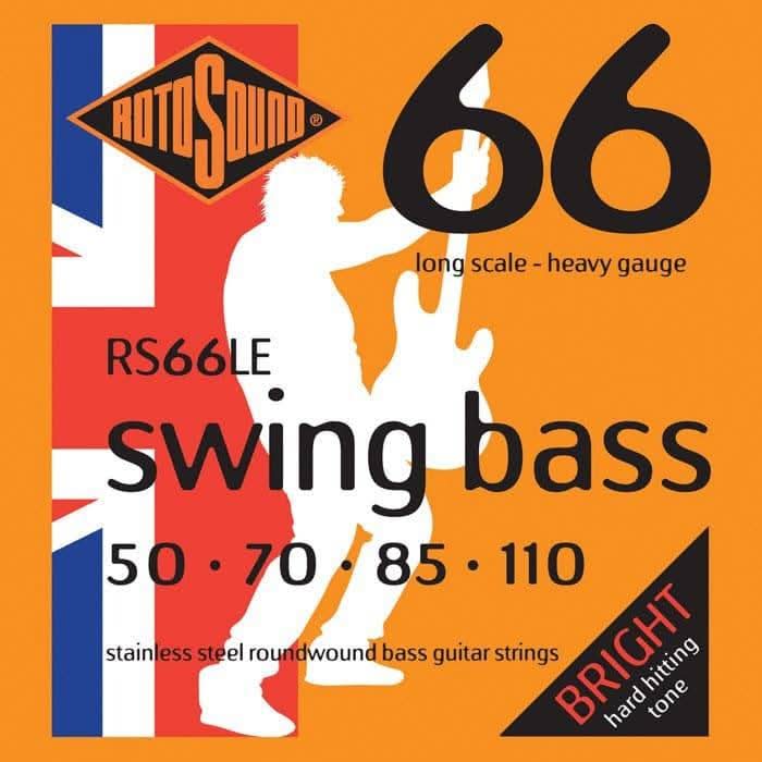 Rotosound RS66LE Swing Bass 66 Long Scale 50 - 110 Stainless Rotosound Bass Guitar Strings