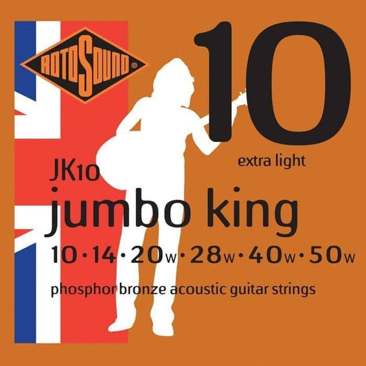 Rotosound JK10 Jumbo King Phosphor Bronze 10 - 50 String Rotosound 