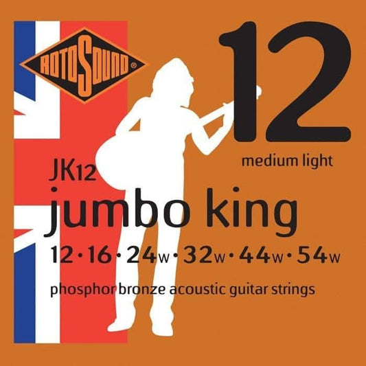 Rotosound JK12 Jumbo King Phosphor Bronze 12 - 54 String Rotosound 