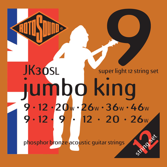 Rotosound JK30SL Jumbo King 12 String Phosphor Bronze Rotosound 