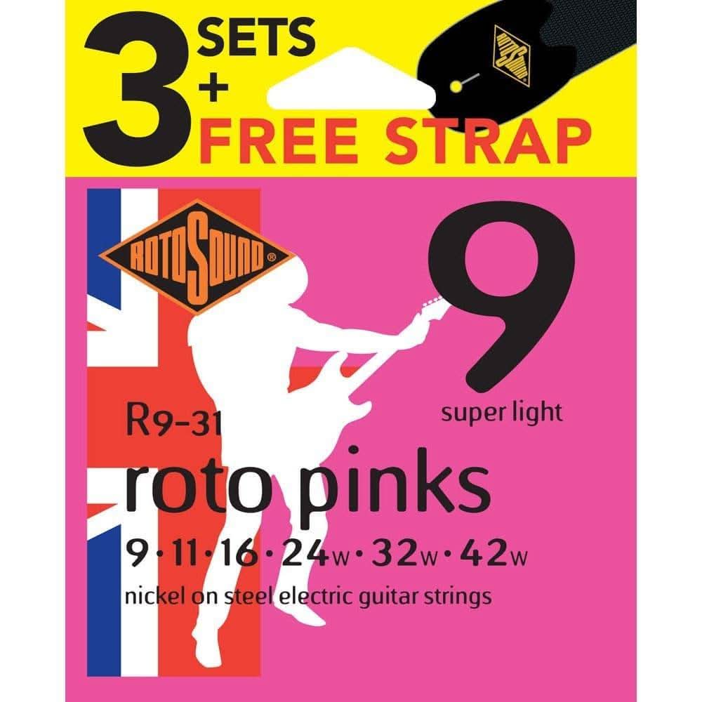 Rotosound R931 Electric Value Pack Pink Rotosound 