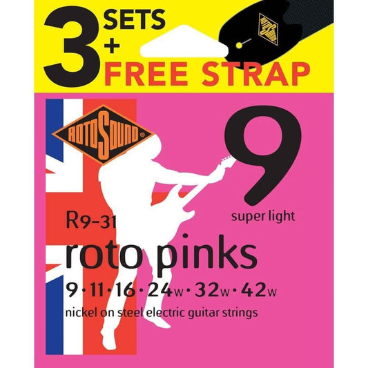 Rotosound R931 Electric Value Pack Pink Rotosound 