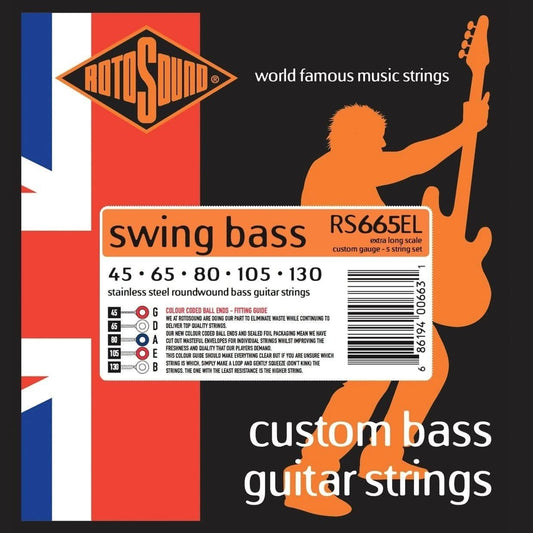 Rotosound RS665EL Swing Bass 66 Extra Long 45-130 5-String Rotosound 