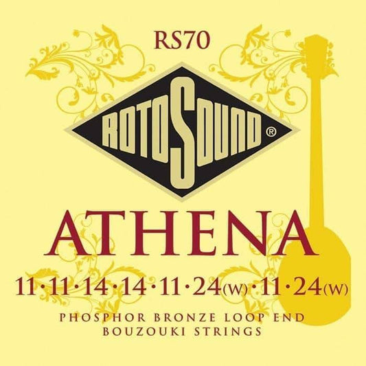 Rotosound RS70 Bouzouki Loop End 8 String Phosphor Bronze Rotosound 