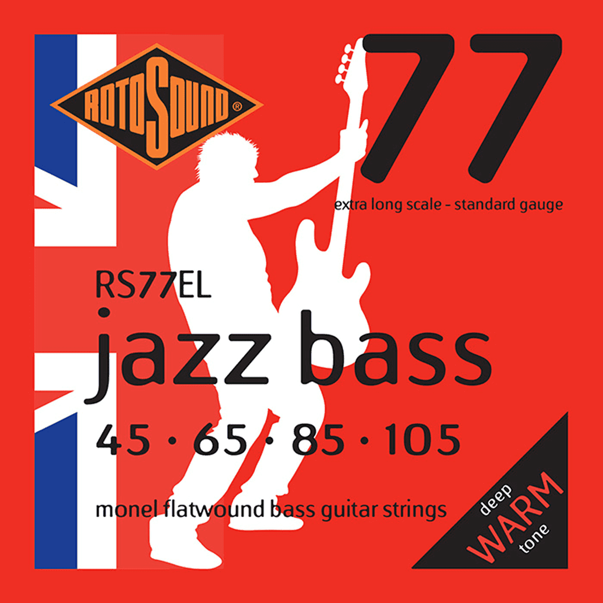 Rotosound RS77EL Jazz Bass 77 Extra Long Scale 45-105 Monel Rotosound 