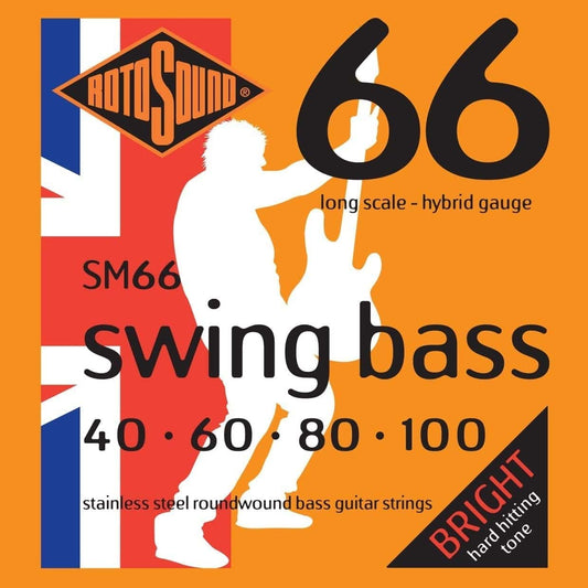 Rotosound RSM66 Swing Bass 66 Hybrid 40 - 100 Stainless Rotosound 