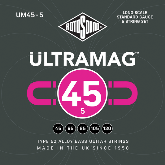 Rotosound RUM455 Ultramag Bass Set 5-String 45-130 Rotosound 