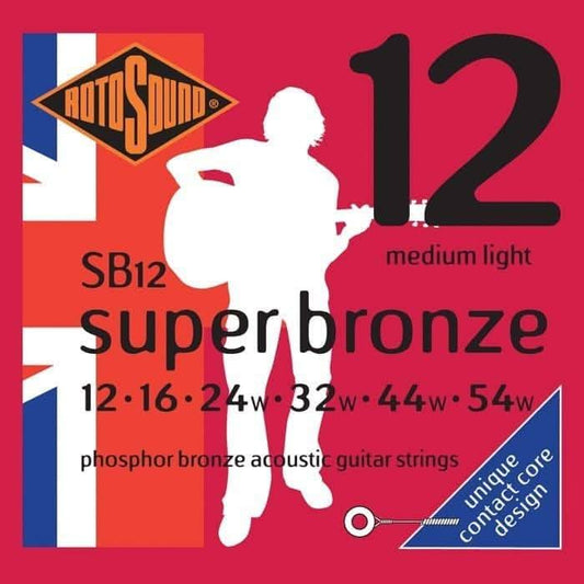 Rotosound SB12 Super Bronze Phosphor Bronze 12-54 Rotosound 