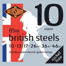 Rotosound BS10 British Steel Electric String Set Rotosound Electric Guitar Strings