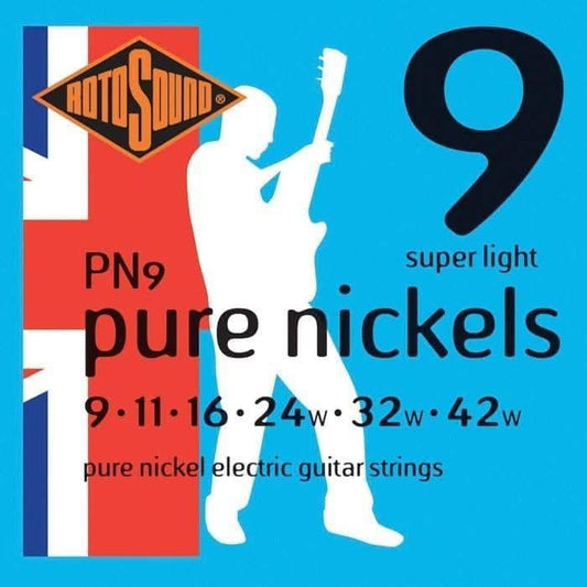 Rotosound PN9 Pure Nickels Electric String Set 9 - 42 - GIG Guitars