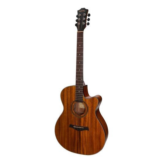 Sanchez Acoustic-Electric Small Body Cutaway Guitar (Koa) - GIG Guitars